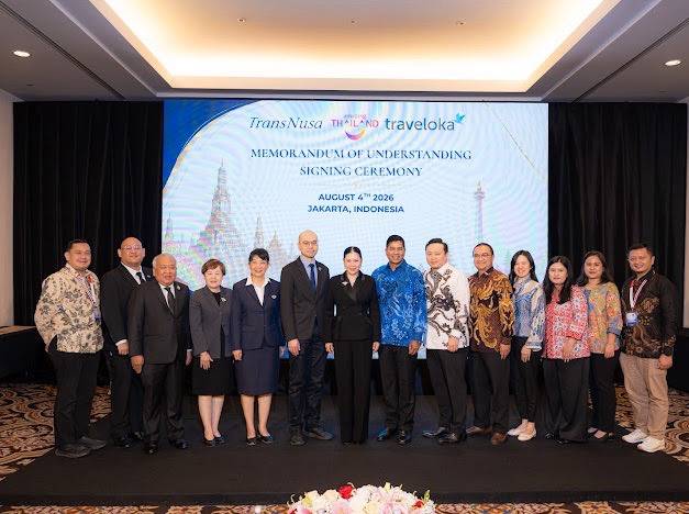 ททท. จับมือ TransNusa Airline – Traveloka ยกระดับการเชื่อมโยงไทย–อินโดนีเซีย ดันไทยสู่จุดหมายปลายทางคุณภาพ เชื่อม Asean Tourism และ Muslim-Friendly Destination